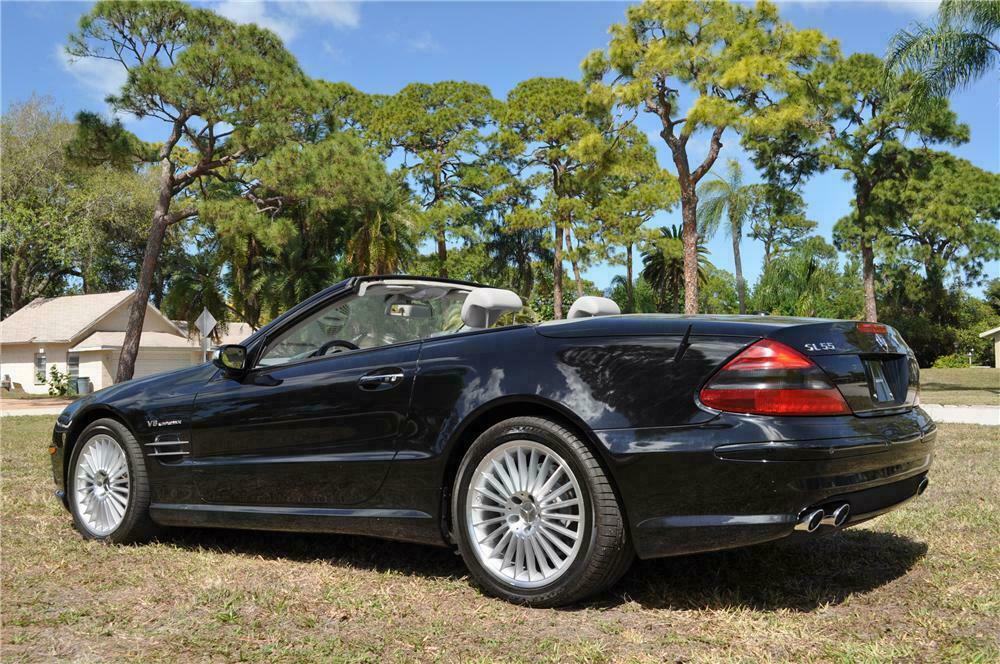 2006 MERCEDES-BENZ SL55 AMG CONVERTIBLE - Rear 3/4 - 125751