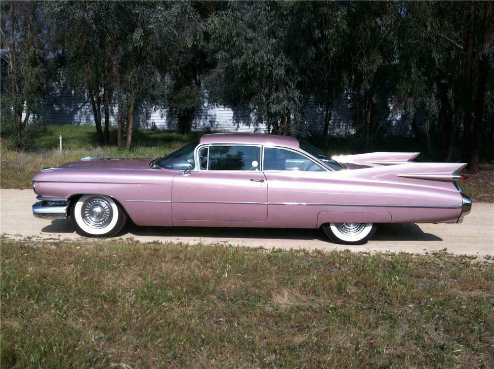 1959 CADILLAC COUPE DE VILLE 2 DOOR COUPE - Side Profile - 130286