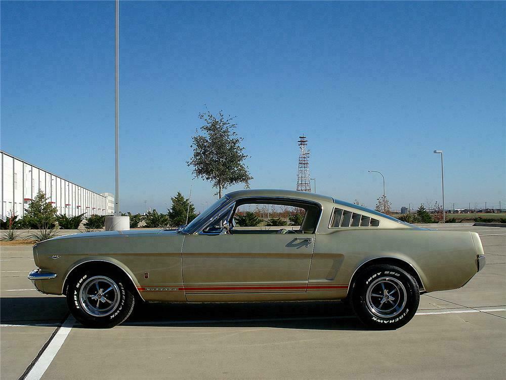 1966 FORD MUSTANG GT FASTBACK - Side Profile - 130307