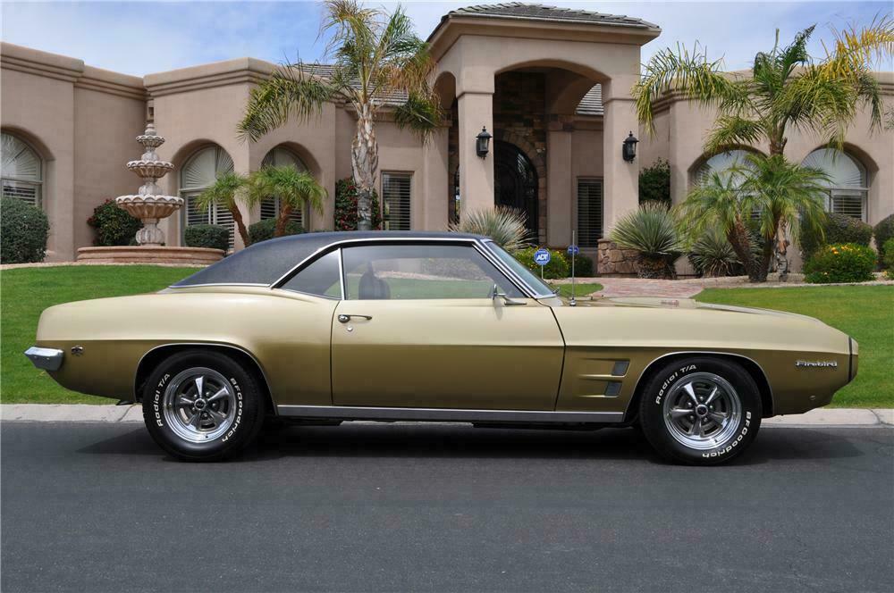 1969 PONTIAC FIREBIRD 2 DOOR COUPE - Side Profile - 130348