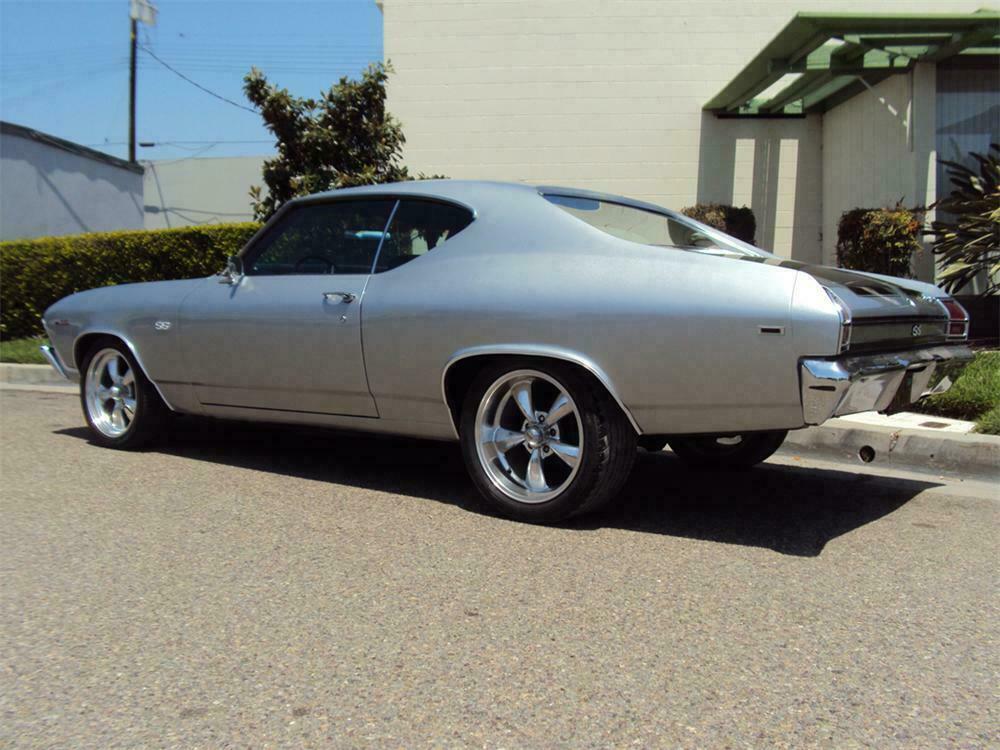 69 Chevelle Rear View 1969 CHEVROLET CHEVELLE CUSTOM 2 DOOR COUPE - Rear 3/4 - 130399