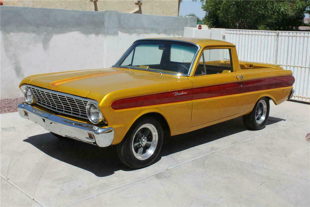 1964 FORD RANCHERO CUSTOM PICKUP - Side Profile - 130724
