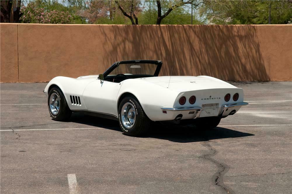 1968 CHEVROLET CORVETTE CONVERTIBLE - Rear 3/4 - 130913