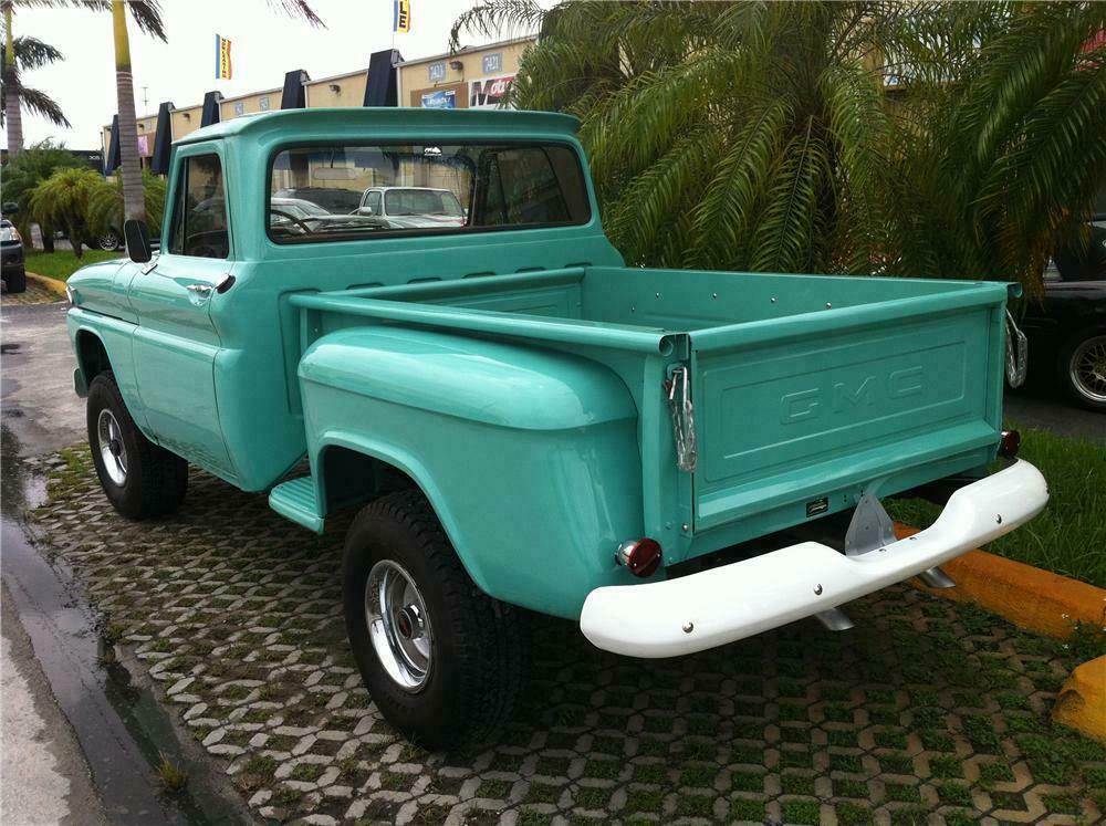 1966 GMC 1/2 TON 4X4 STEPSIDE PICKUP - Rear 3/4 - 130980