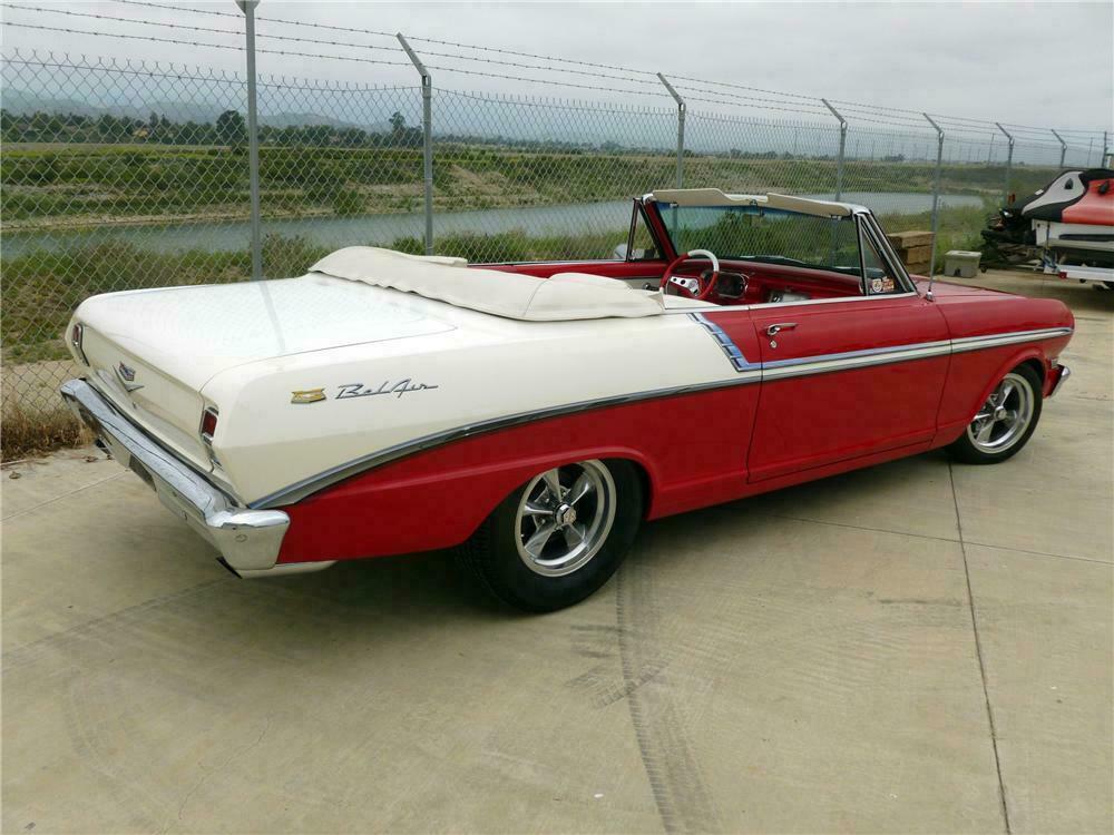 1963 CHEVROLET NOVA CUSTOM CONVERTIBLE - Rear 3/4 - 132686