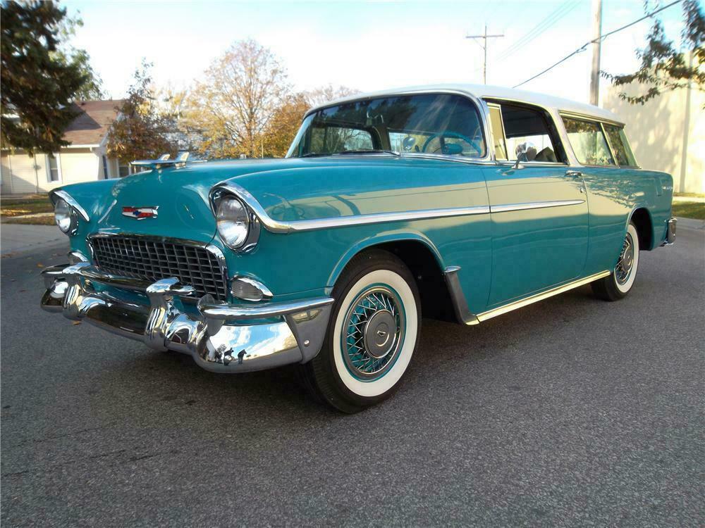 1955 CHEVROLET NOMAD WAGON - Front 3/4 - 137660