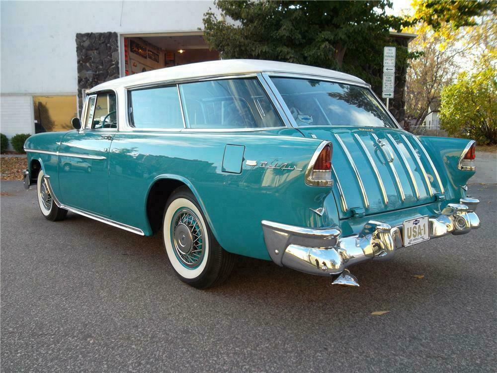 1955 CHEVROLET NOMAD WAGON - Rear 3/4 - 137660