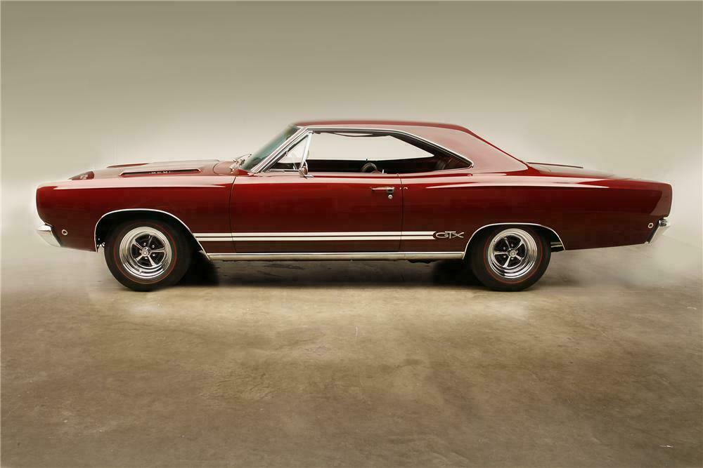 1968 PLYMOUTH HEMI GTX 2 DOOR HARDTOP - Side Profile - 137826