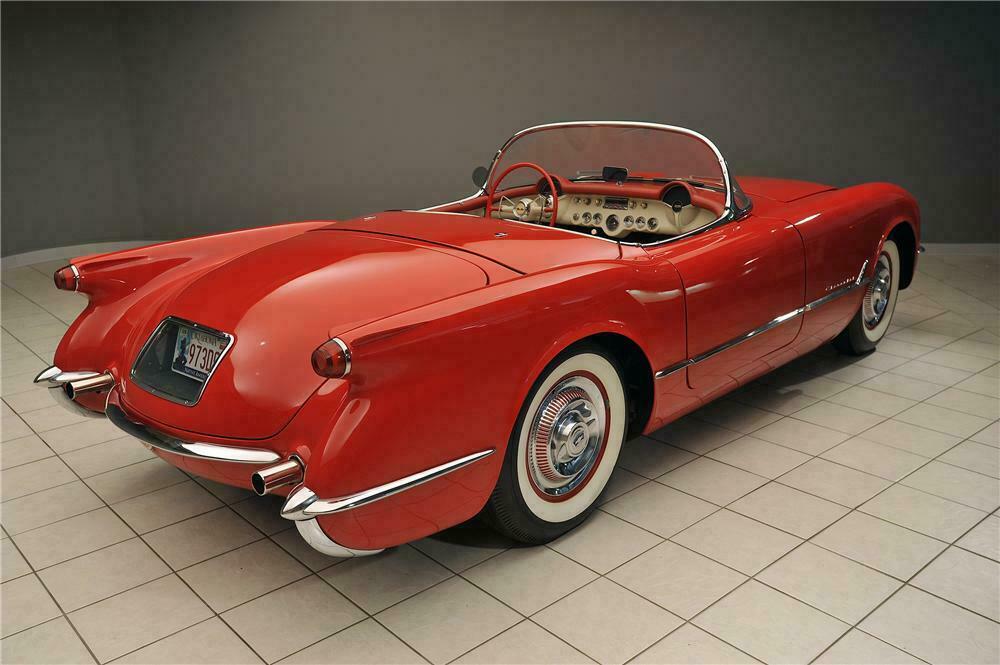 1955 Chevrolet Corvette Convertible 1955 Chevrolet Corvette Convertible Rear 3 4 138019