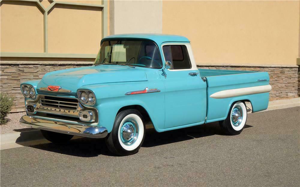 1958 CHEVROLET APACHE PICKUP - Front 3/4 - 138129