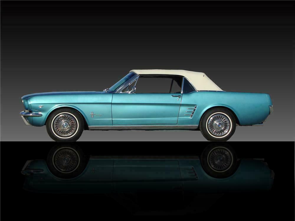 1966 FORD MUSTANG CONVERTIBLE - Side Profile - 138346