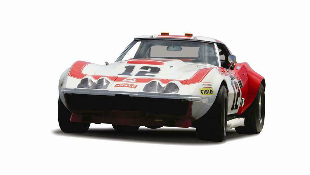 1968 Chevy Corvette L88 Owens Corning #12 Race Car T-Shirt - Unisex Sport Grey Tee - View #8
