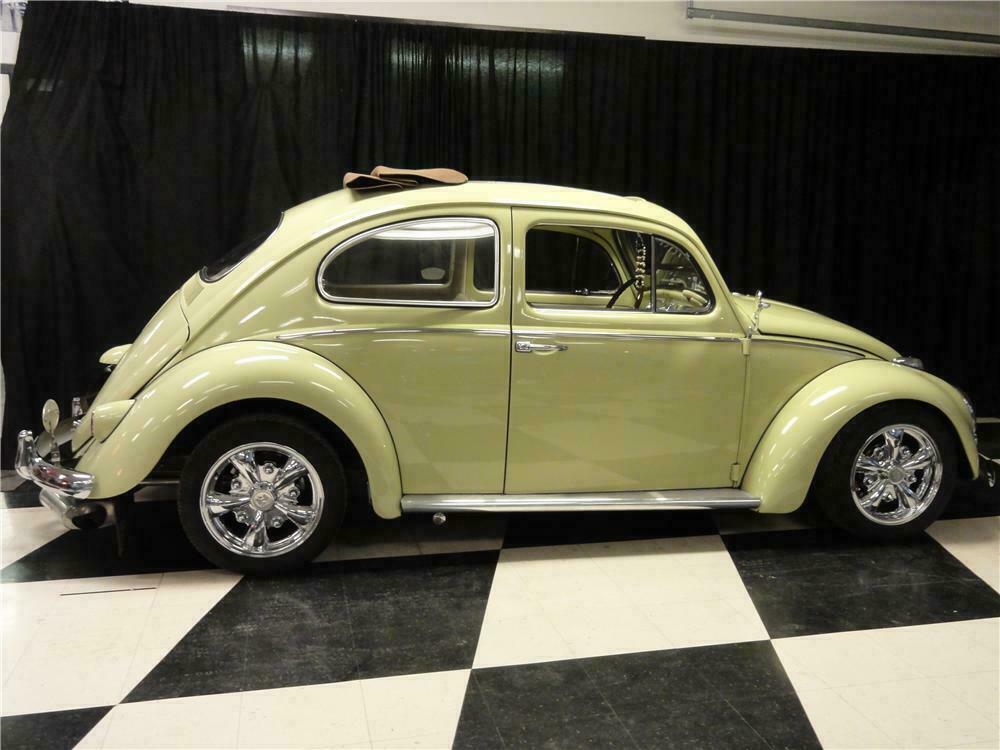 1961 VOLKSWAGEN BEETLE CUSTOM 2 DOOR RAG TOP - Side Profile - 138498