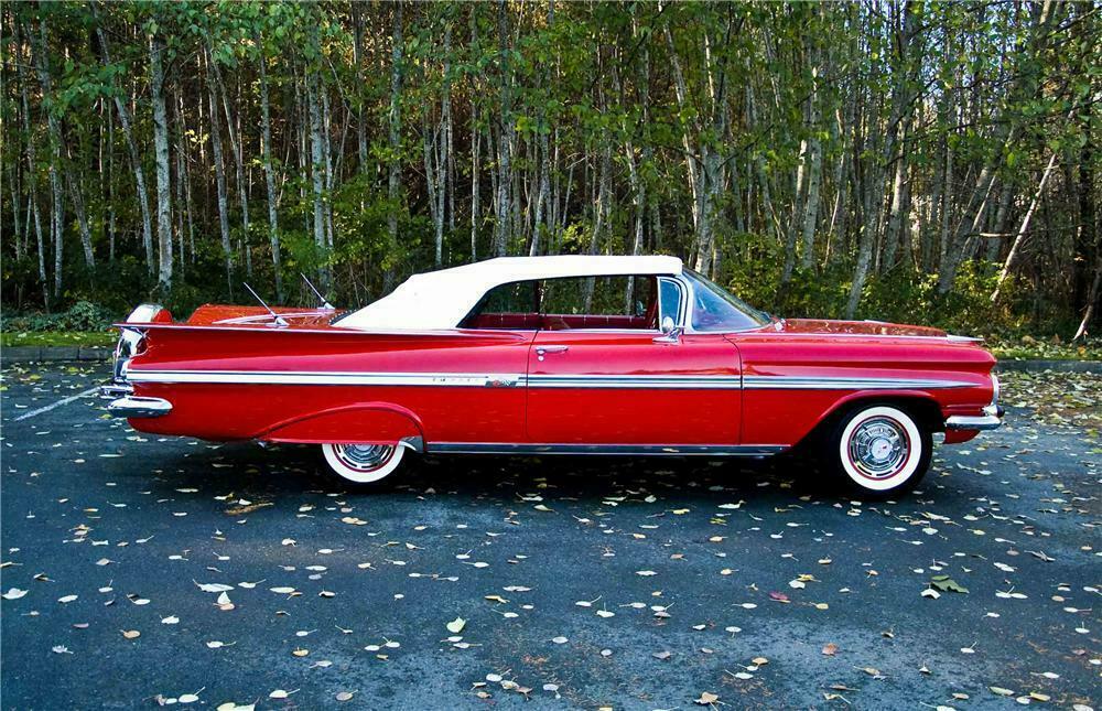 1959 CHEVROLET IMPALA CONVERTIBLE - Side Profile - 138772