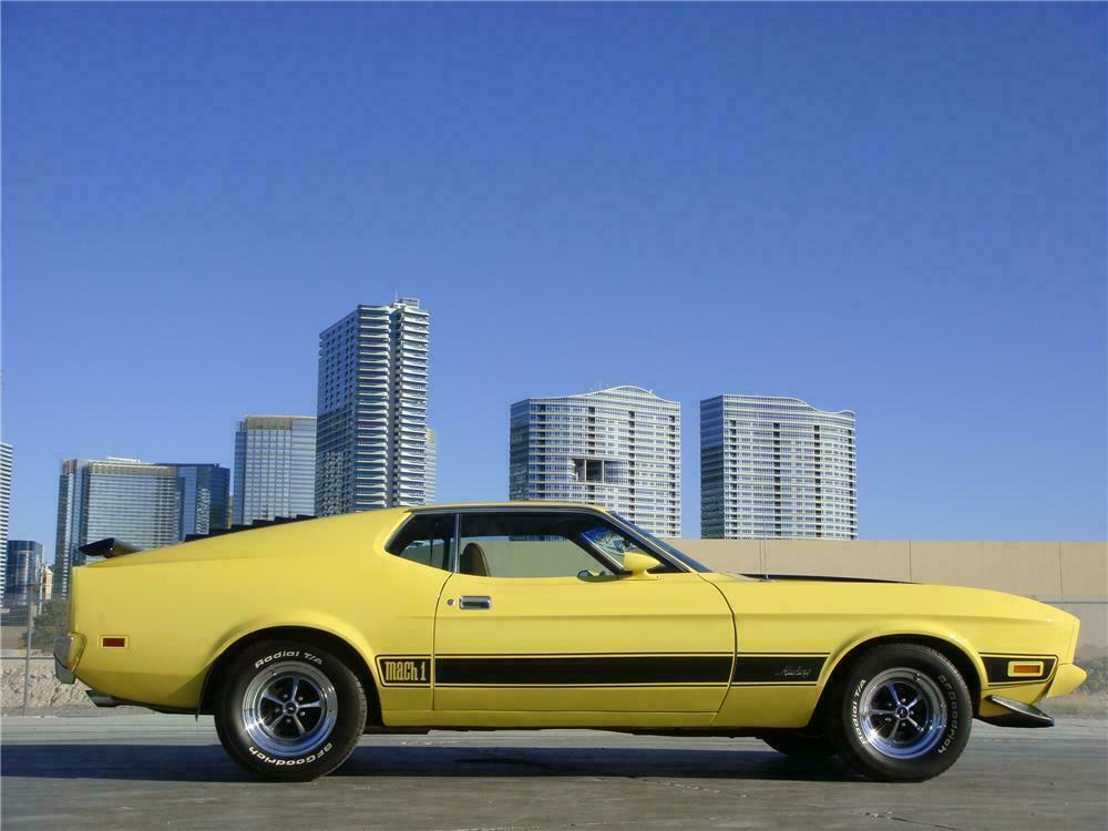 1973 FORD MUSTANG MACH 1 FASTBACK - Side Profile - 139038