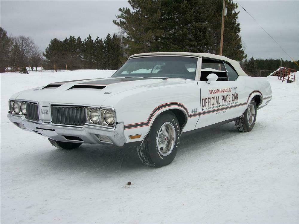 1970 OLDSMOBILE CUTLASS 442 PACE CAR CONVERTIBLE - Front 3/4 - 151438
