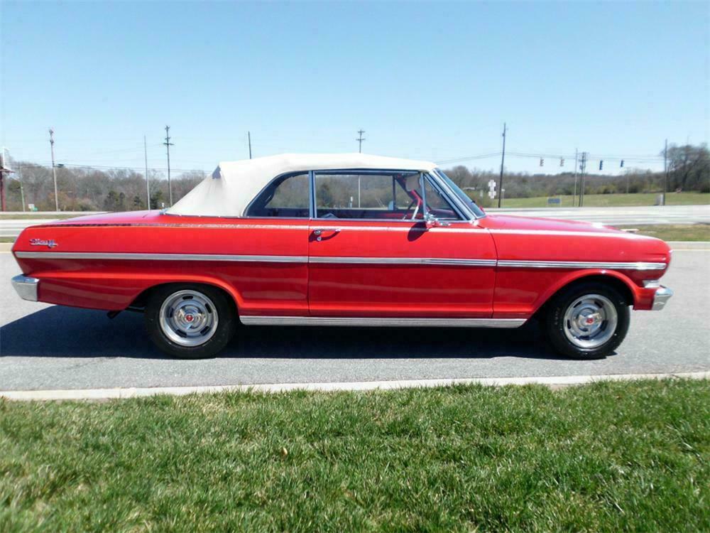 1963 CHEVROLET NOVA CONVERTIBLE - Front 3/4 - 151453