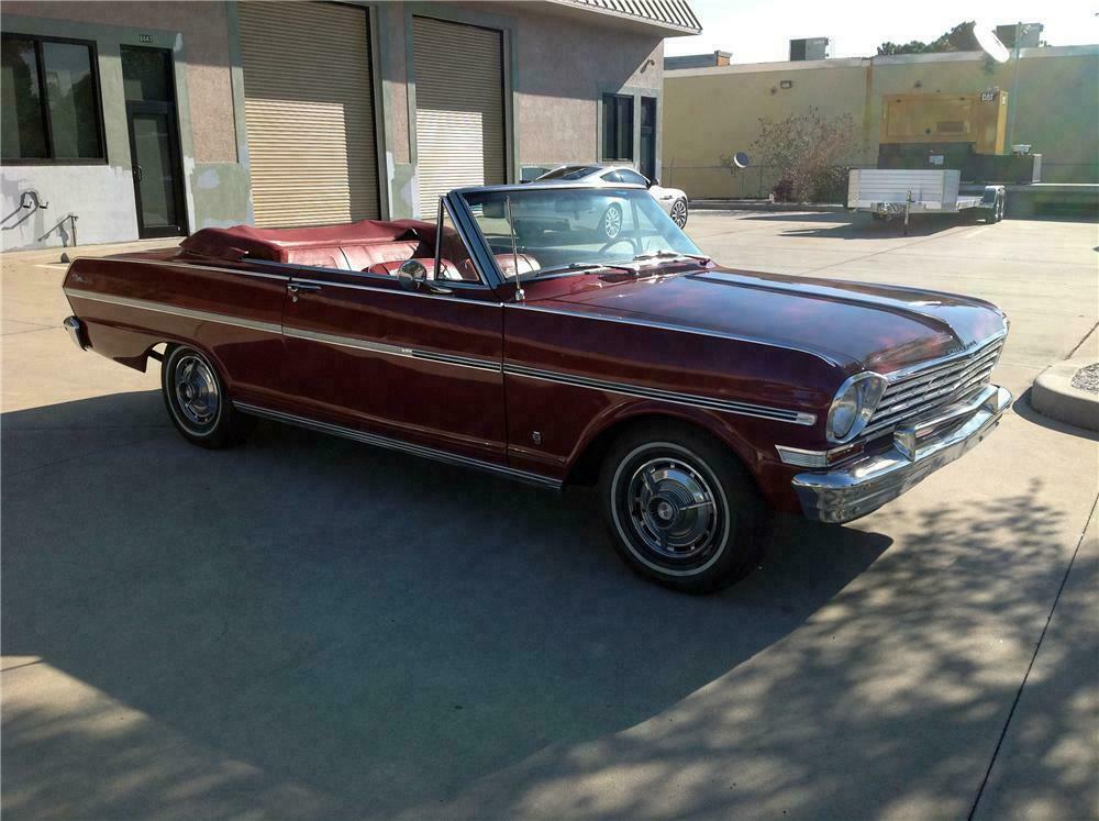 1963 CHEVROLET NOVA SS CONVERTIBLE - Side Profile - 151657