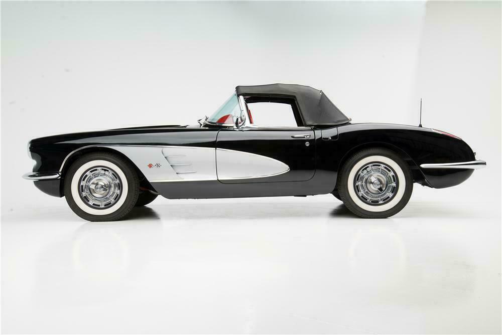 1959 CHEVROLET CORVETTE CONVERTIBLE - Side Profile - 154062