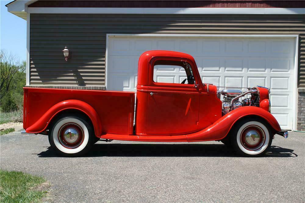 1936 FORD CUSTOM PICKUP - Side Profile - 154100