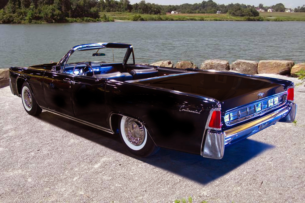 1963 LINCOLN CONTINENTAL CONVERTIBLE - Rear 3/4 - 154107