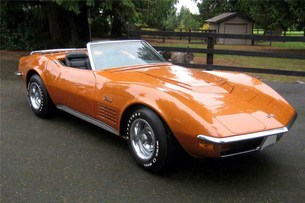 1972 CHEVROLET CORVETTE CONVERTIBLE - Front 3/4 - 154117