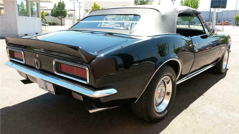 1967 CHEVROLET CAMARO RS CUSTOM CONVERTIBLE - Rear 3/4 - 154770