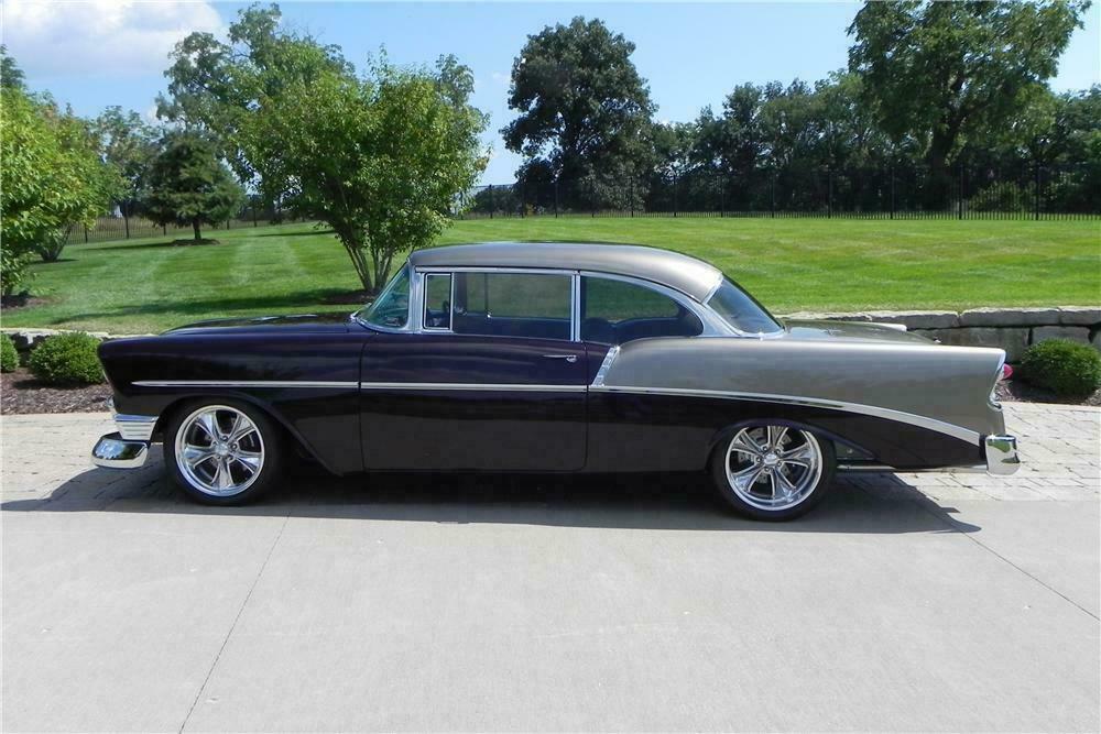 1956 CHEVROLET 210 CUSTOM 2 DOOR COUPE - Side Profile - 157310