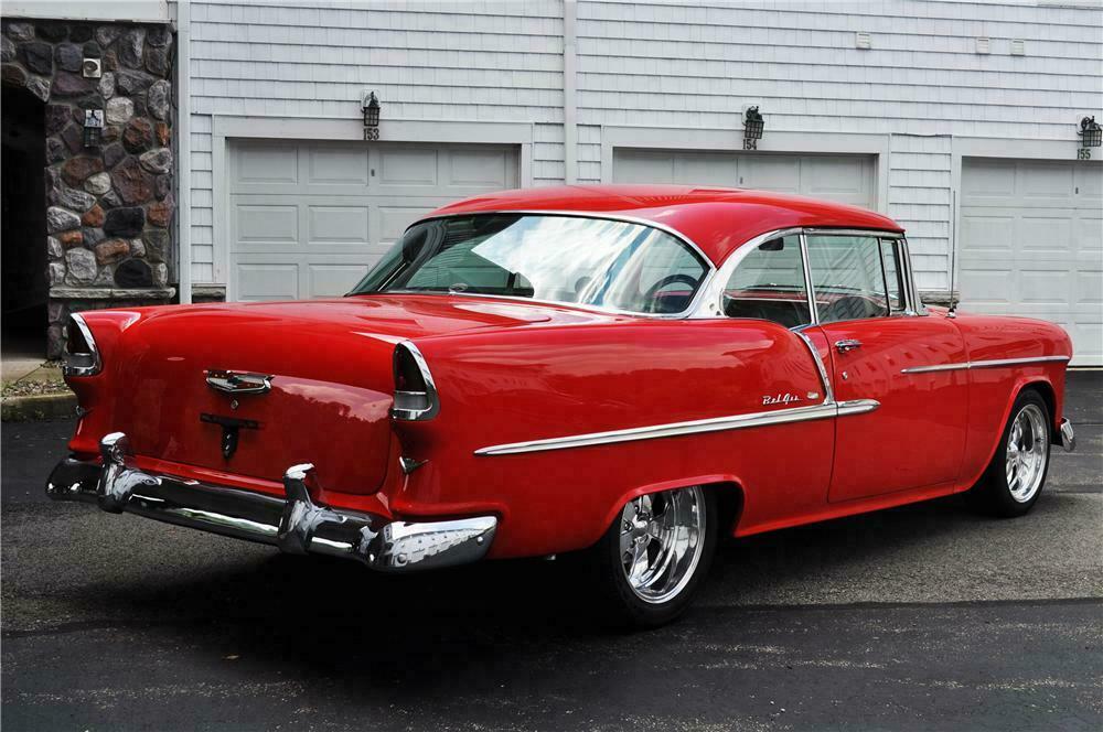 1955 CHEVROLET BEL AIR COUPE - Rear 3/4 - 157364