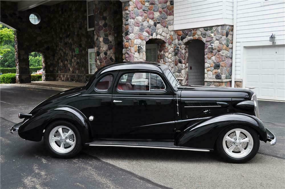 1937 CHEVROLET MASTER CUSTOM 2 DOOR COUPE - Side Profile - 157366