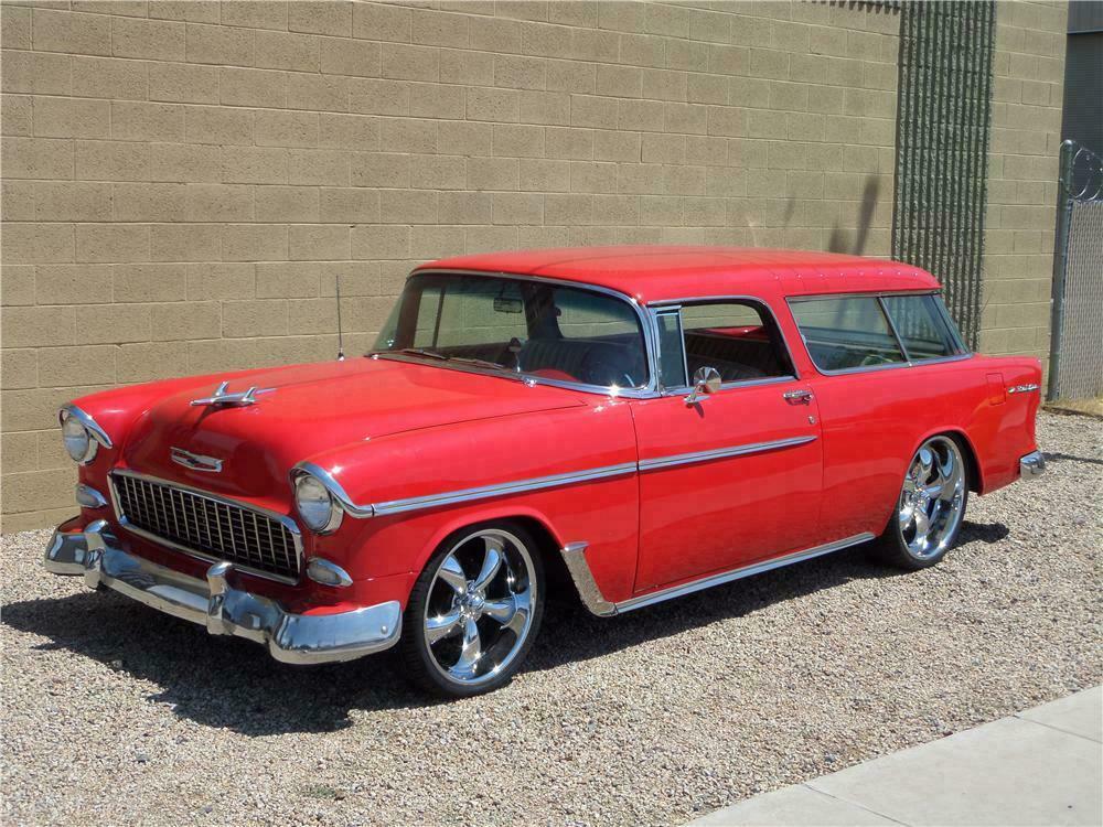 1955 CHEVROLET NOMAD CUSTOM WAGON - Front 3/4 - 157387