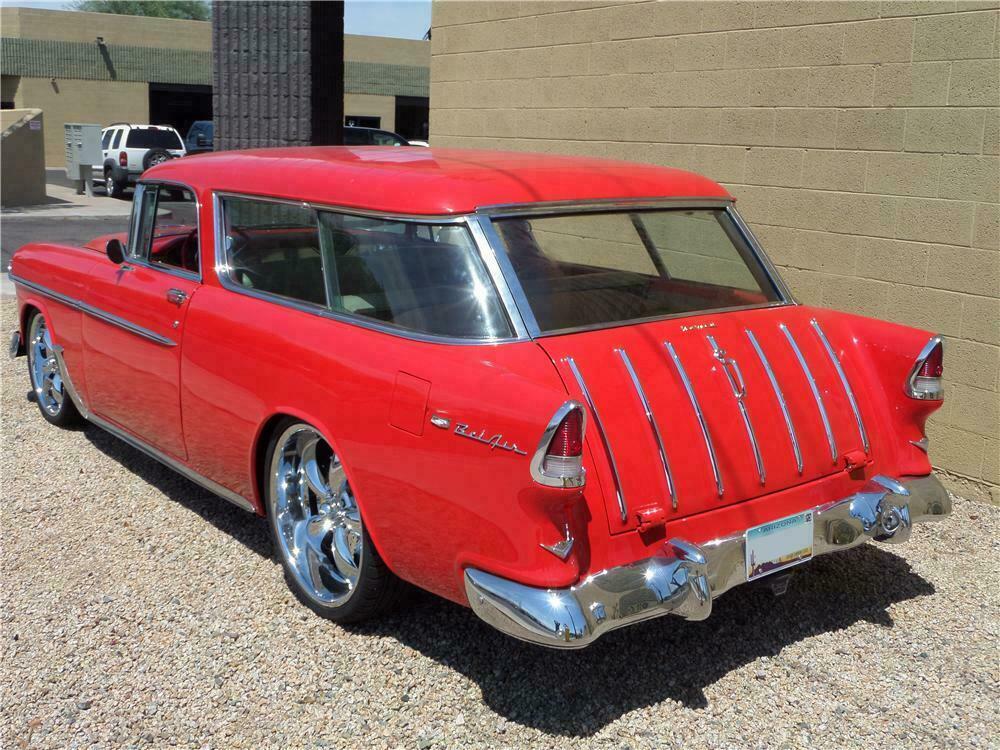1955 CHEVROLET NOMAD CUSTOM WAGON - Rear 3/4 - 157387