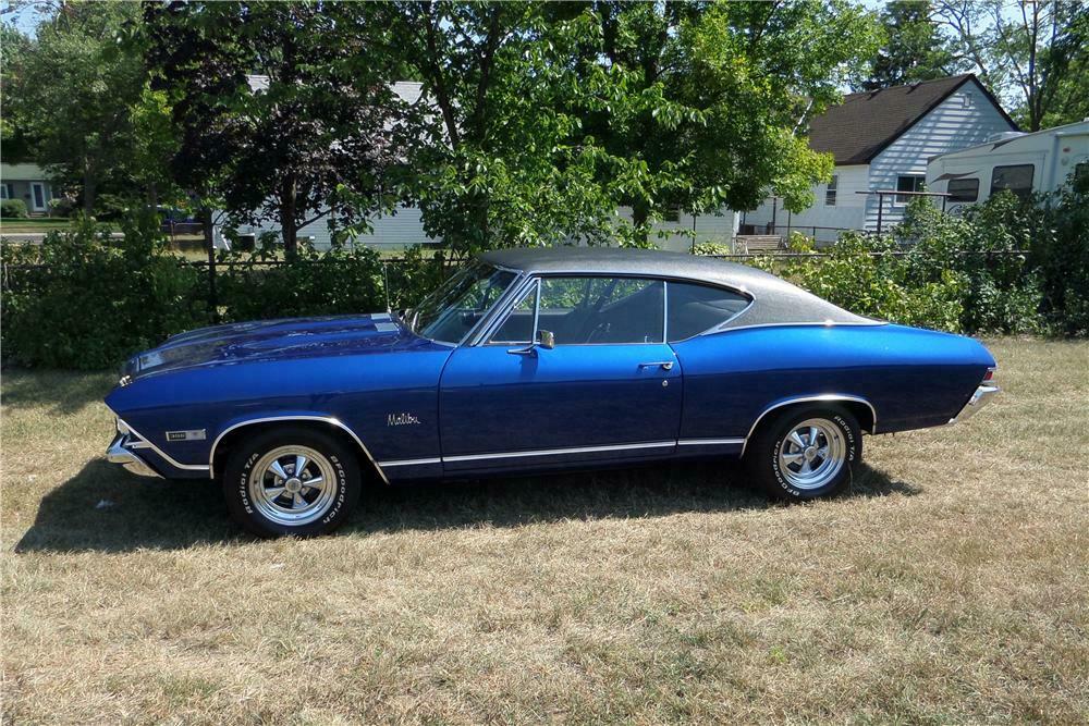 1968 CHEVROLET CHEVELLE 2 DOOR HARDTOP - Side Profile - 157620