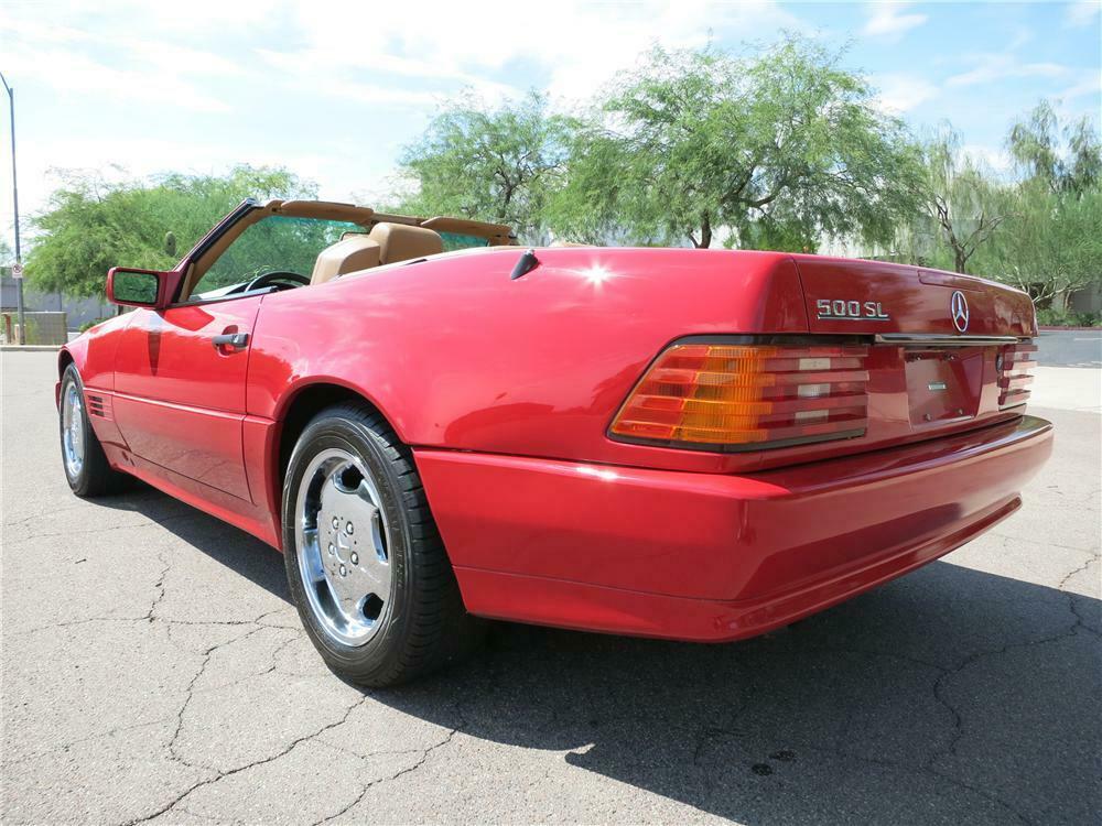 1991 MERCEDES-BENZ 500SL CONVERTIBLE - Rear 3/4 - 157723
