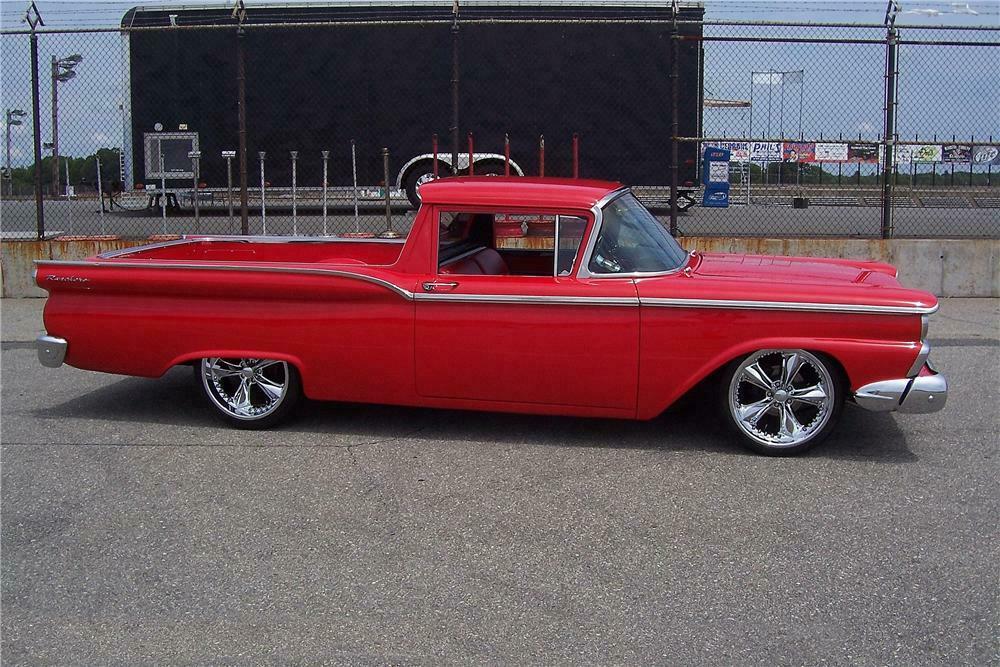 1959 FORD RANCHERO CUSTOM PICKUP - Side Profile - 157919