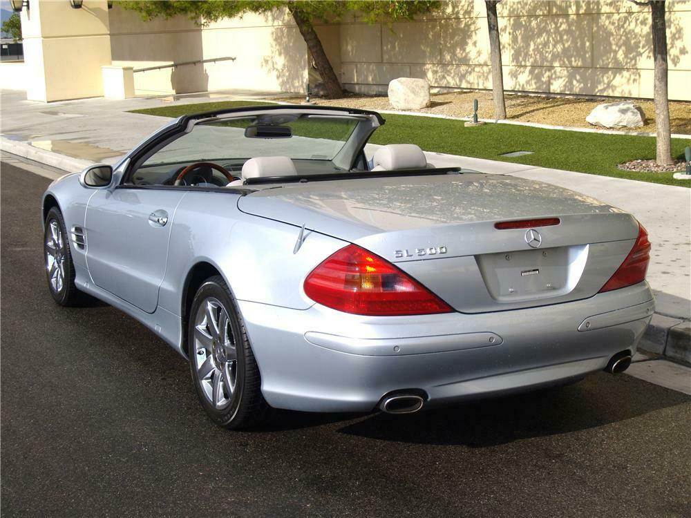 2003 MERCEDES-BENZ SL500 CONVERTIBLE - Rear 3/4 - 158291