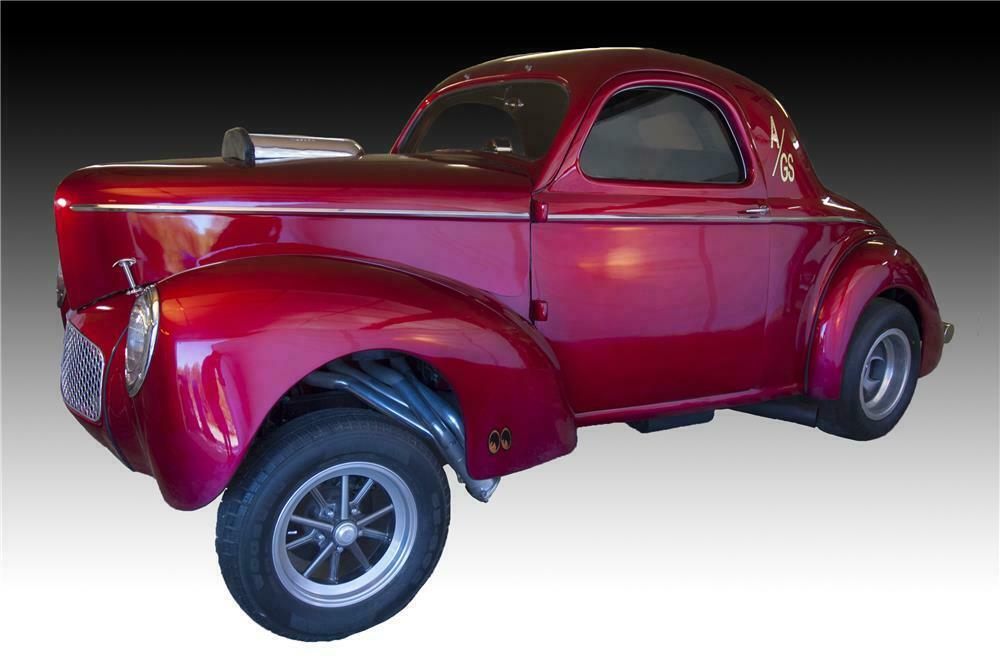 1941 WILLYS AMERICAR CUSTOM 2 DOOR COUPE - Side Profile - 160989