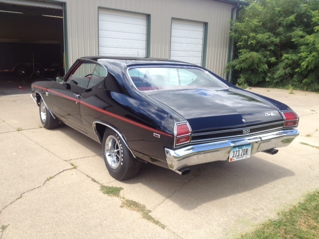 1969 CHEVROLET CHEVELLE SS 2 DOOR COUPE - Rear 3/4 - 161104