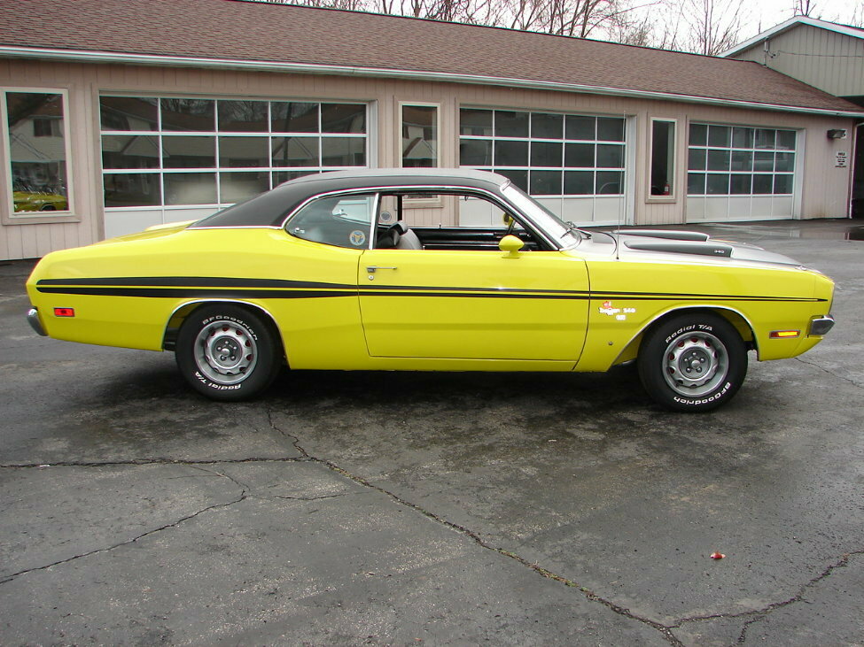 1971 DODGE DEMON 340 GSS 2 DOOR COUPE - Side Profile - 161114