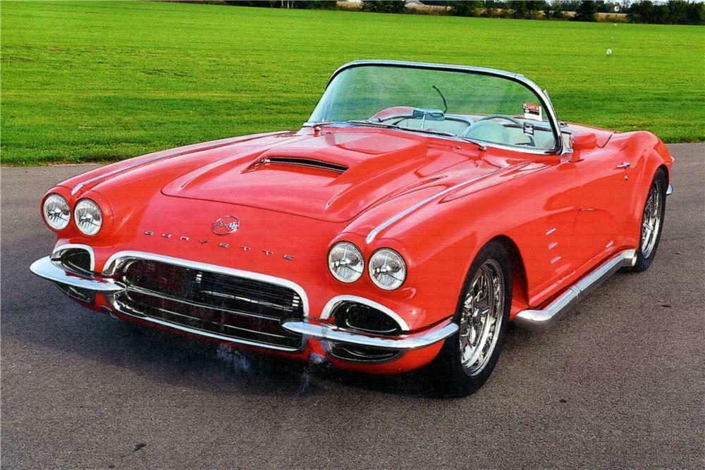 1962 CHEVROLET CORVETTE CUSTOM CONVERTIBLE - Front 3/4 - 161204