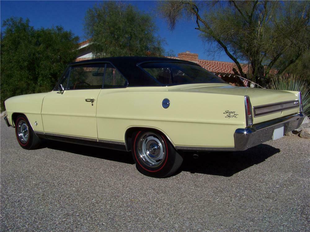 1967 CHEVROLET NOVA SS 2 DOOR HARDTOP - Rear 3/4 - 161229