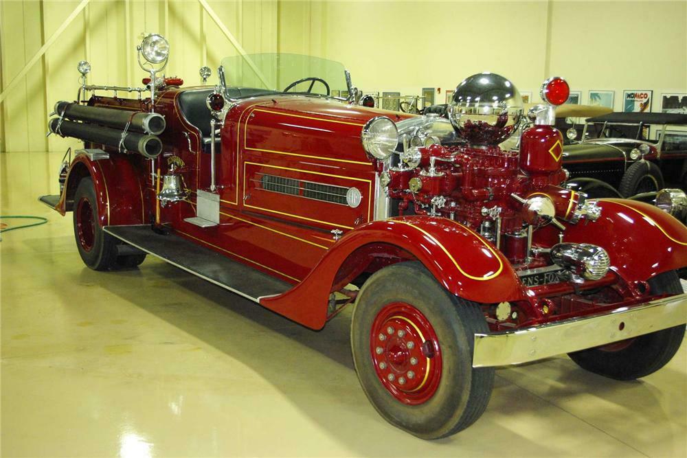 1936 AHRENS FOX BT FIRE ENGINE TRUCK Side Profile 161314