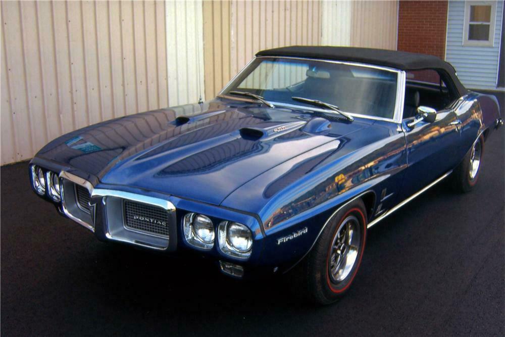 1969 PONTIAC FIREBIRD CONVERTIBLE - Side Profile - 161331