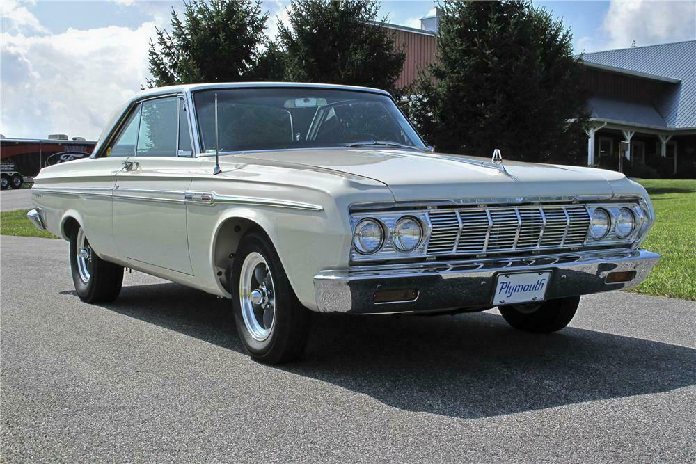 1964 PLYMOUTH FURY 2 DOOR HARDTOP - Front 3/4 - 161520