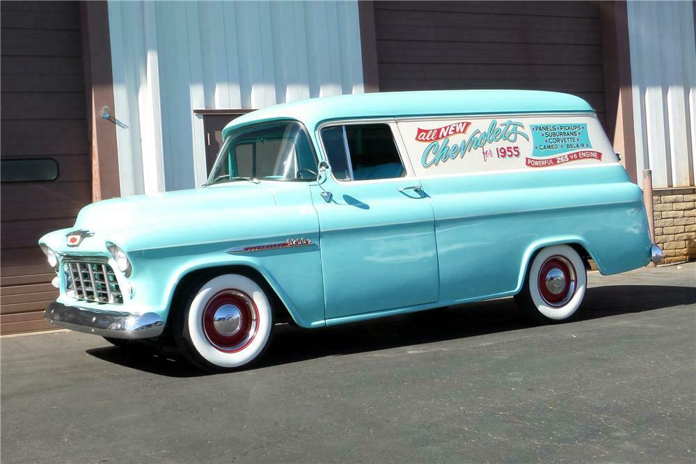 1955 CHEVROLET CUSTOM PANEL TRUCK - Side Profile - 161642
