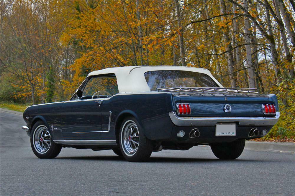 1965 FORD MUSTANG CONVERTIBLE Rear 3 4 161653