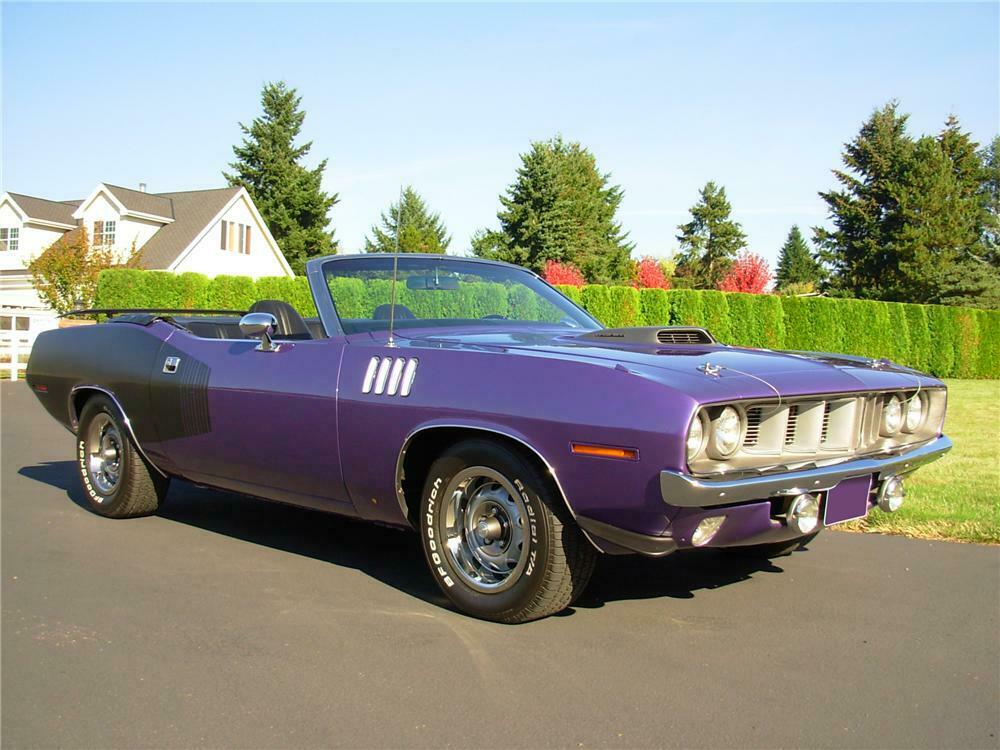 1971 PLYMOUTH CUDA CUSTOM CONVERTIBLE - Front 3/4 - 161802