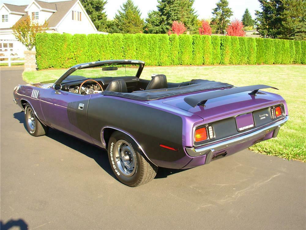 1971 PLYMOUTH CUDA CUSTOM CONVERTIBLE - Rear 3/4 - 161802