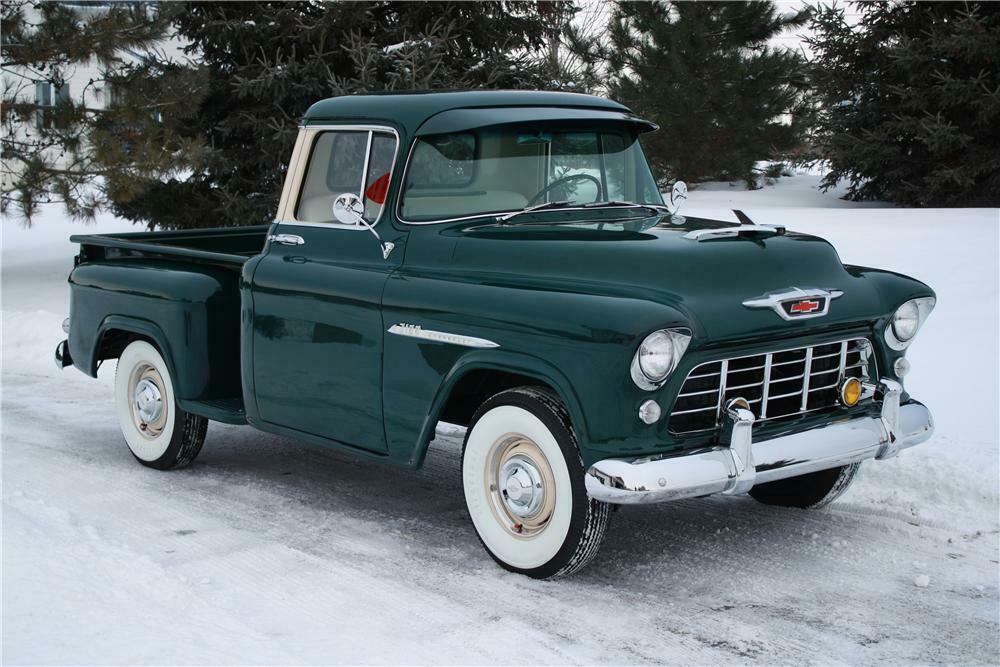 1955 CHEVROLET 3100 PICKUP - Front 3/4 - 161854