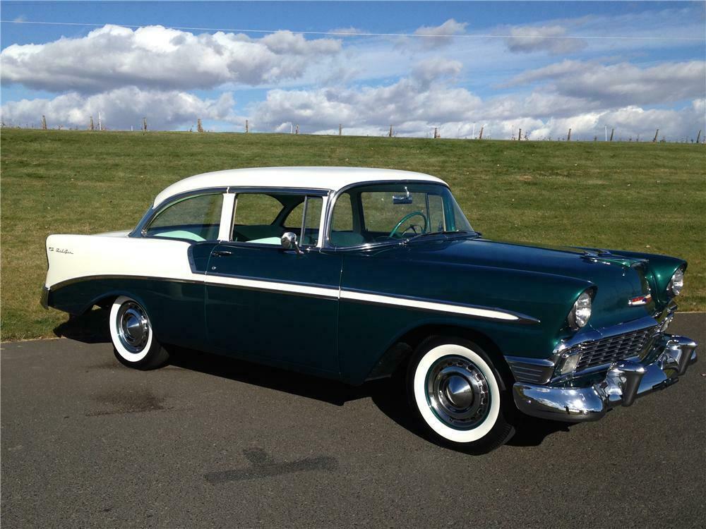 1956 CHEVROLET BEL AIR 2 DOOR COUPE - Front 3/4 - 162266